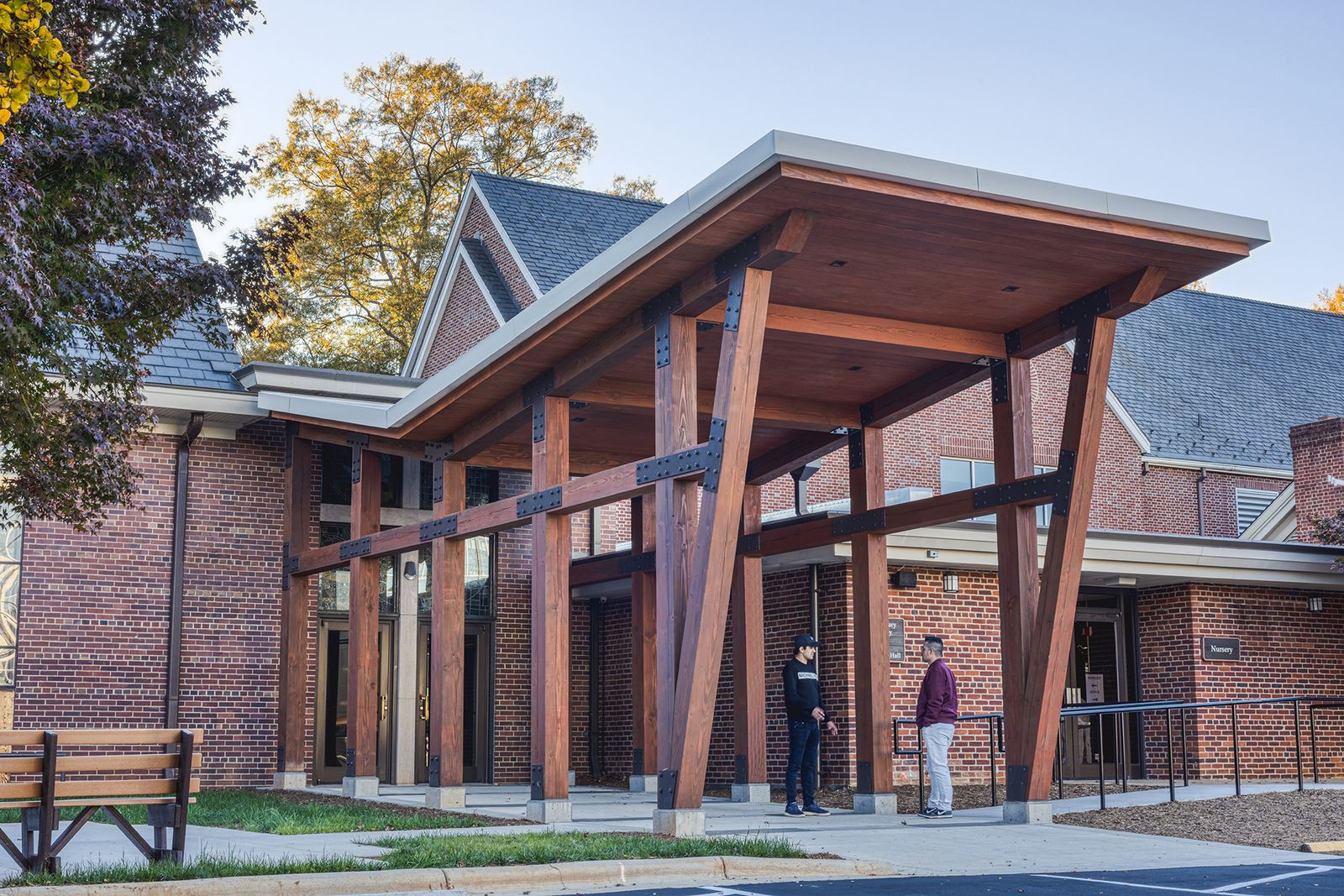 Ascension Church Canopy, Entry Canopy Design project in Charlotte, NC by Ossa Studio