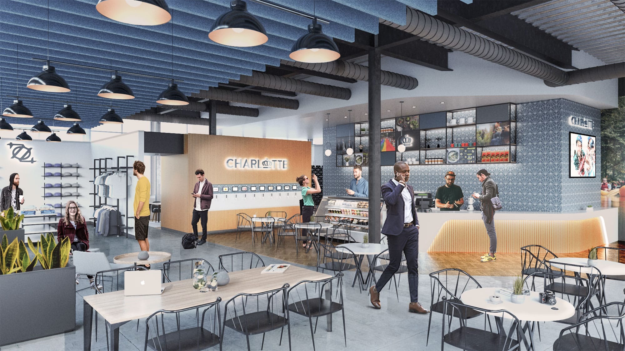Charlotte Visitor Center, Interior Renovation project in Charlotte, NC by Ossa Studio