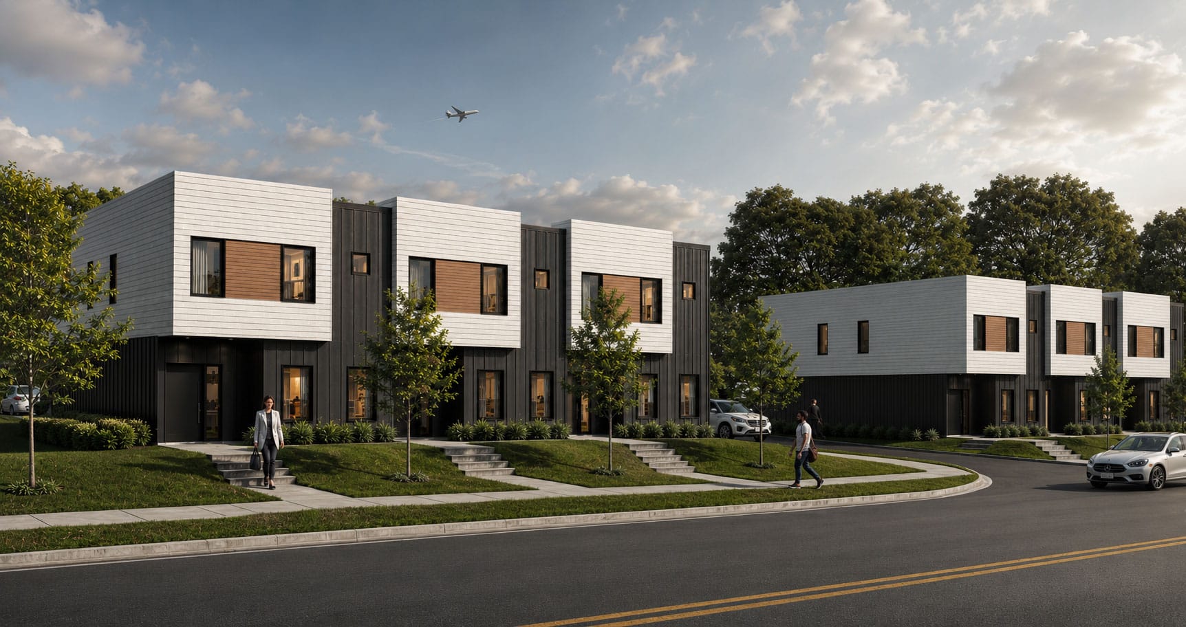 Metric Townhomes, Townhomes Development project in Charlotte, NC by Ossa Studio
