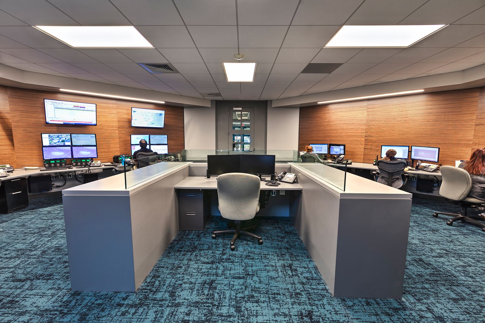 Sonitrol Control Room, Interior Renovation project in Charlotte, NC by Ossa Studio